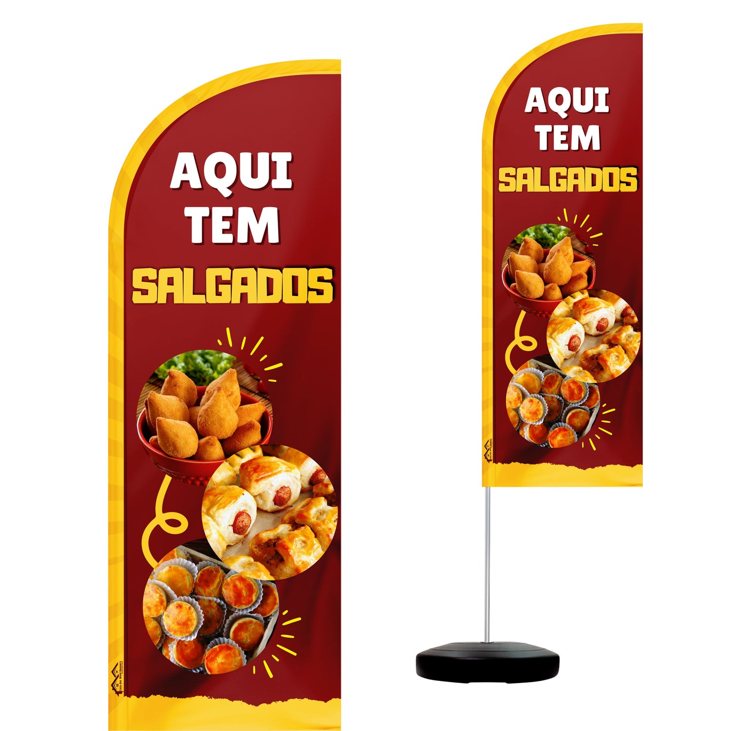 Wind Banner Completo 2,10m Salgados