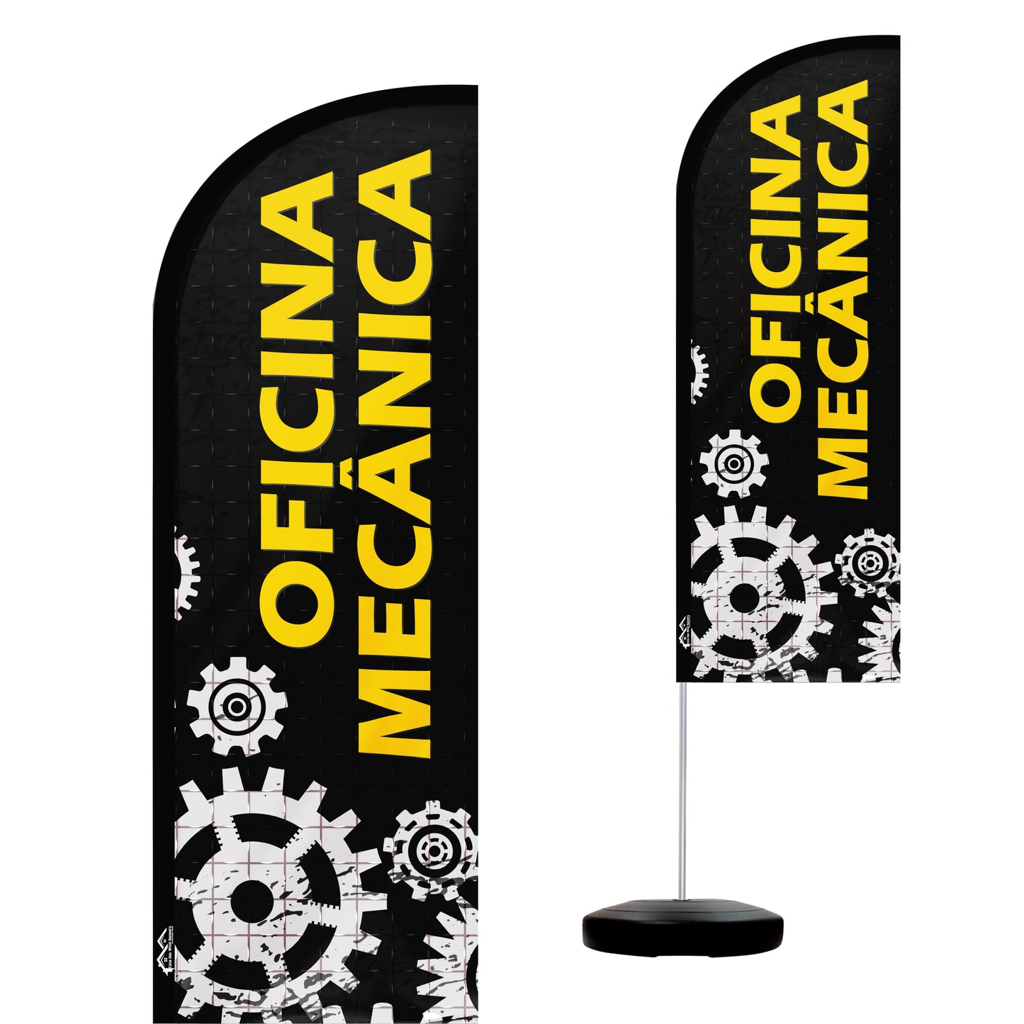 Wind Banner Completo 2,10m Oficina Mecânica