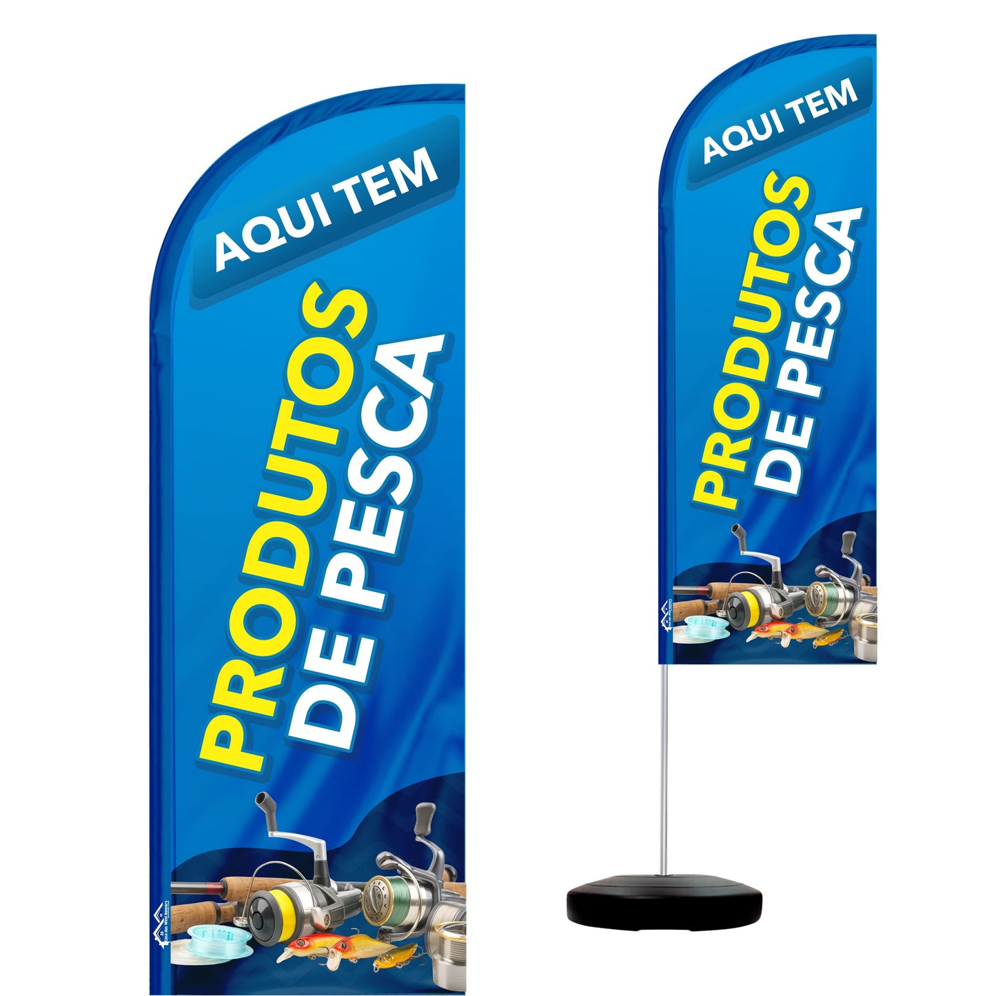 Wind Banner Completo 2,10m Produtos de Pesca