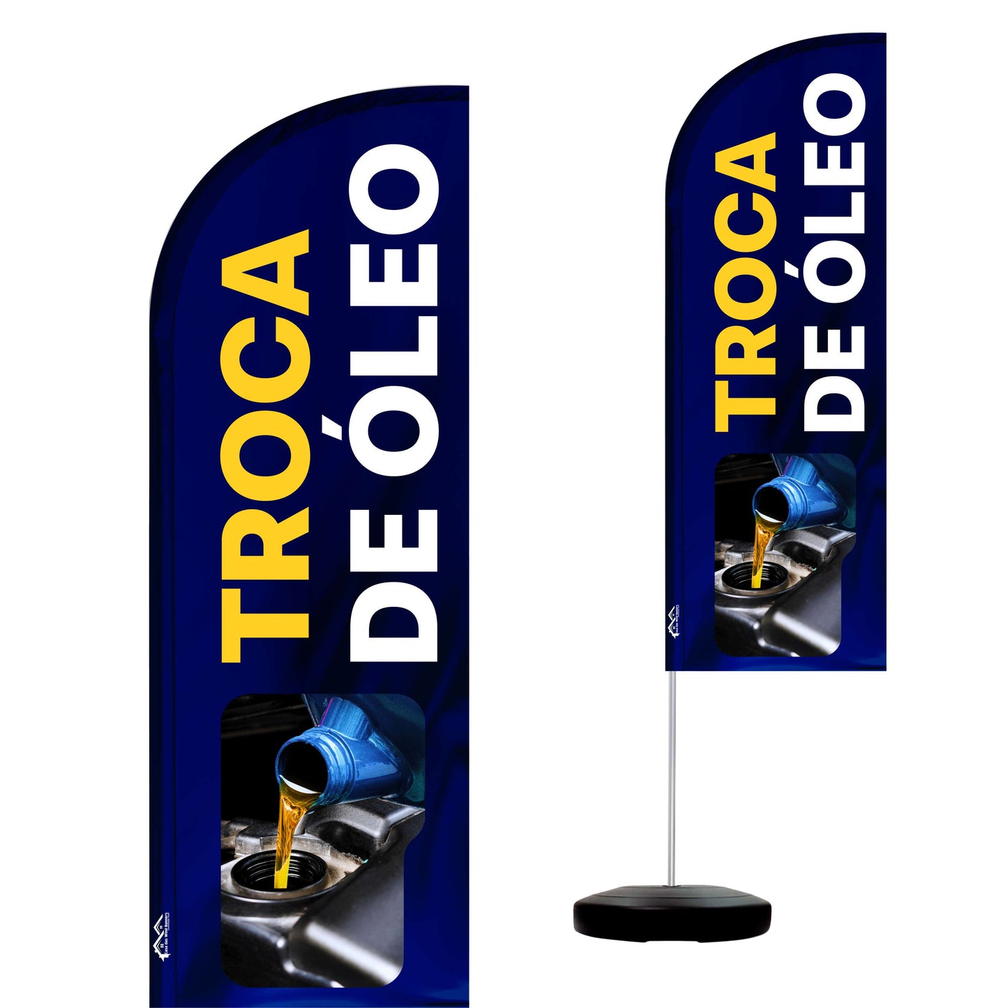 Wind Banner Completo 2,10m Troca de Óleo