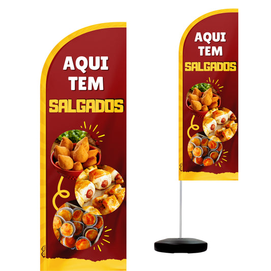 Wind Banner Completo 2,10m Salgados
