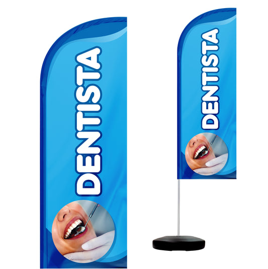 Wind Banner Completo 2,10m Dentista