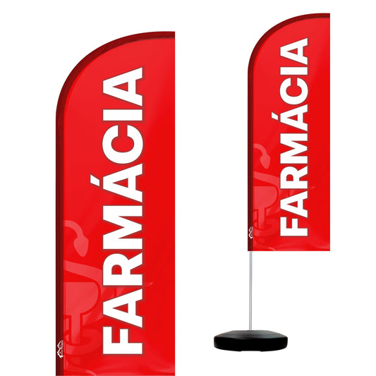 Wind Banner Completo 2,10m Farmácia