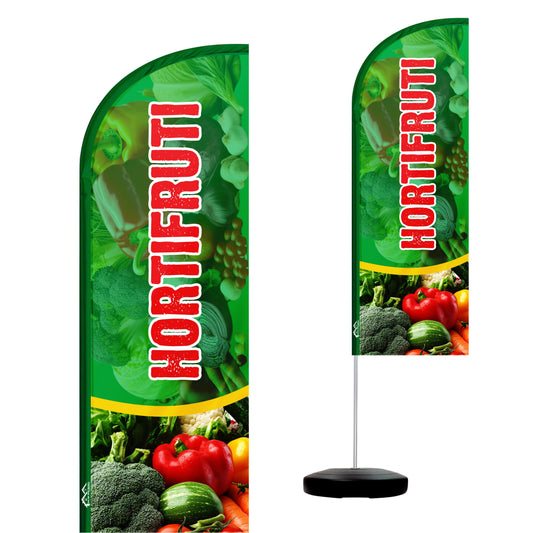 Wind Banner Completo 2,10m Hortifruti