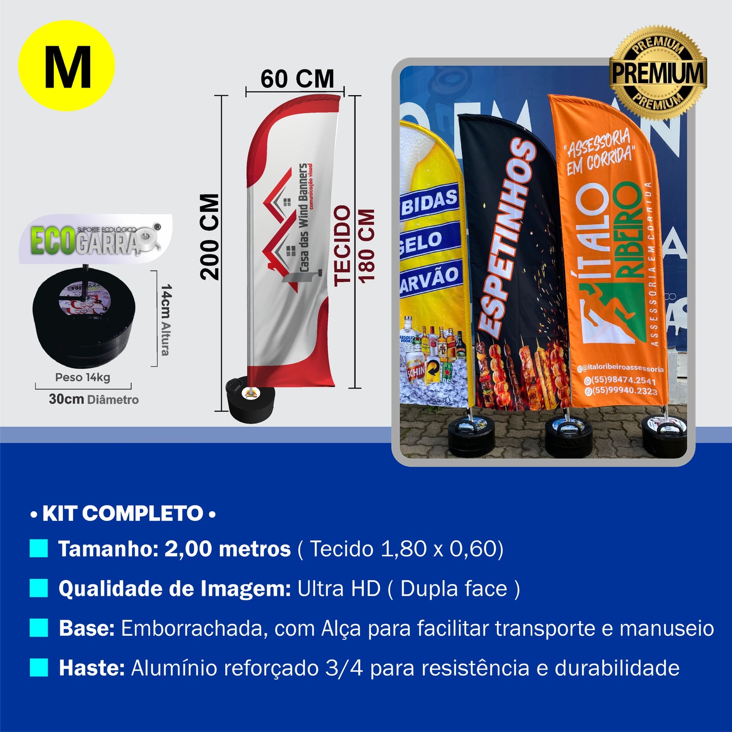 WIND BANNER PREMIUM  ( M )