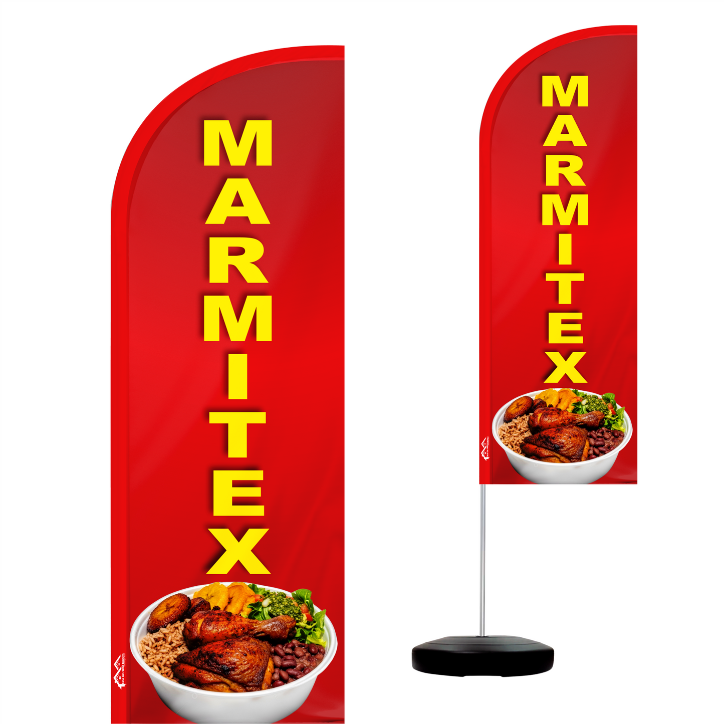 Wind Banner Completo 2,10m Marmitex
