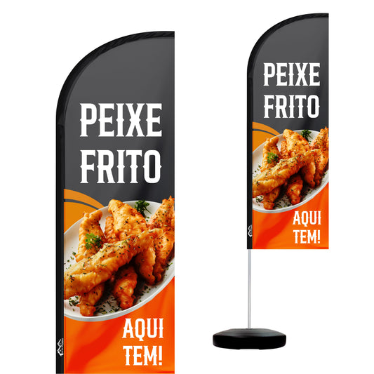 Wind Banner Completo 2,10m Peixe Frito