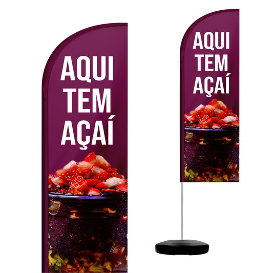 Wind Banner Completo 2,10m Açaí M2