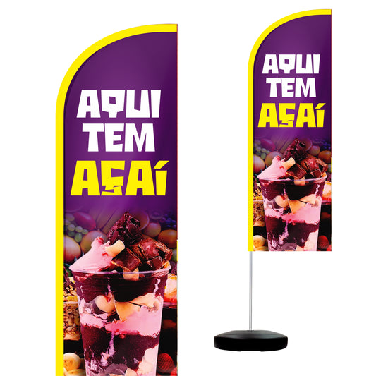 Wind Banner Completo 2,10m Açaí M4