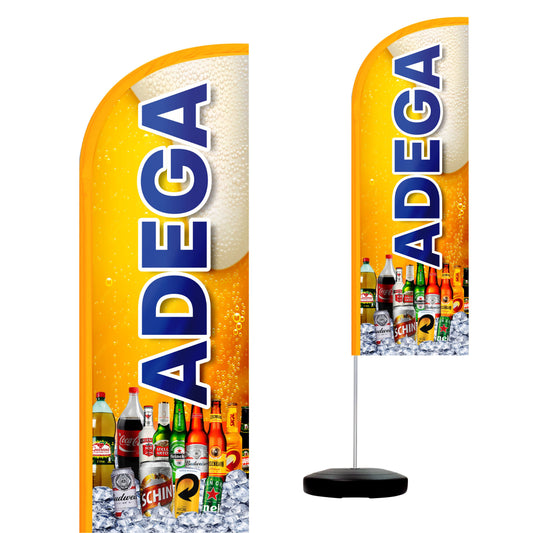 Wind Banner Completo 2,10m Adega