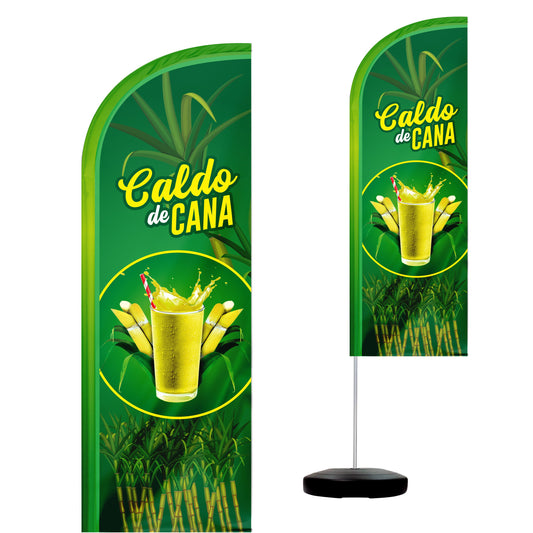 Wind Banner Completo 2,10m Caldo De Cana M2