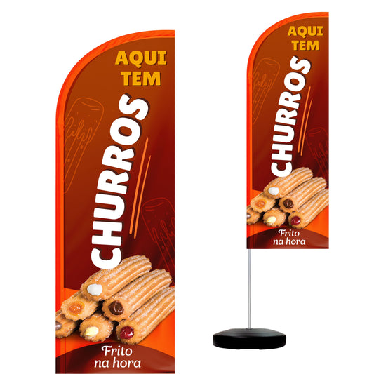 Wind Banner Completo 2,10m Churros