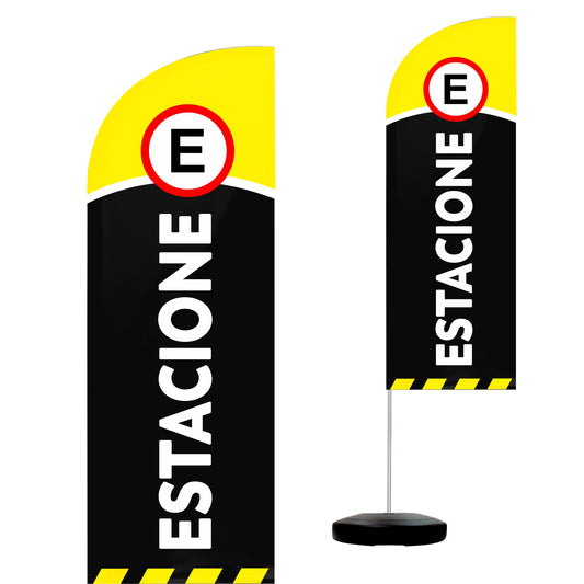 Wind Banner Completo 2,10m Estacione M2